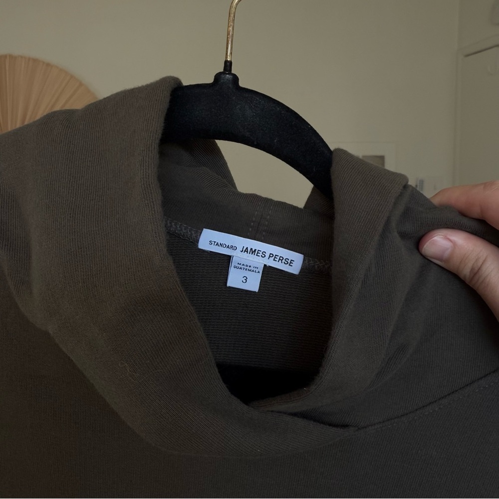 James Perse Cropped cotton-jersey hoodie